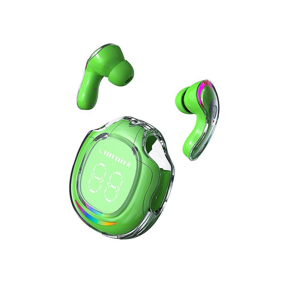 (green) AIR40 TWS Wireless Bluetooth 5.3 Headphones Stereo Hifi Earphones With Microphone Noise Cancelling In Ear Earbuds Waterproof Sport Headset