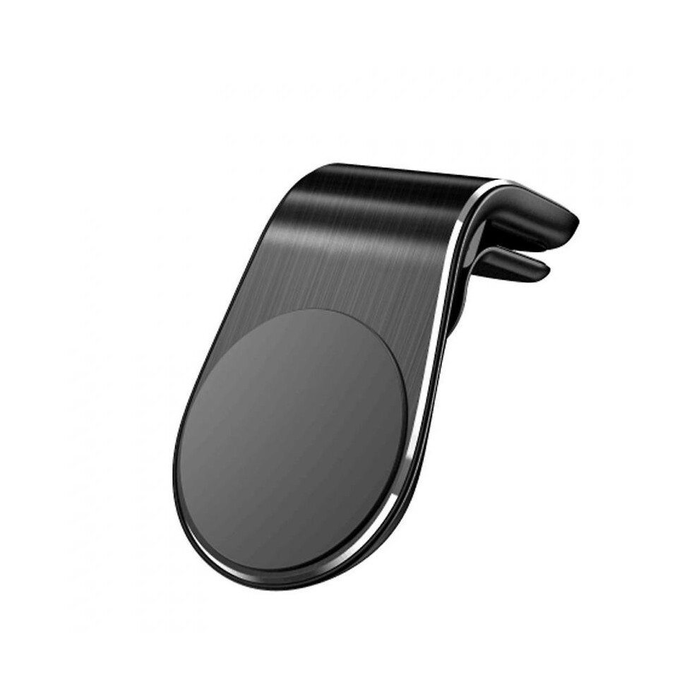 (black) Metal Magnetical Car Phone Holder Mini Air Vent Clip Mount Magnet Mobile Cellphone Stand GPS Support For iPhone XS Max for Xiaomi Smartphone In Car