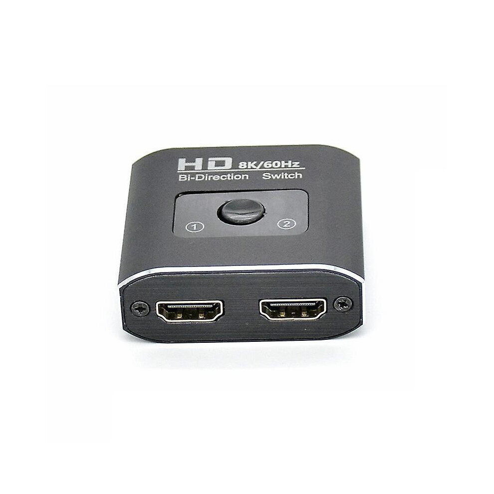 8K 60Hz HDMI Switch 2 Ports 2 In 1 Out Video Splitter for Laptop PC Xbox PS3/4/5 TV Box to Monitor TV Projector Adapter