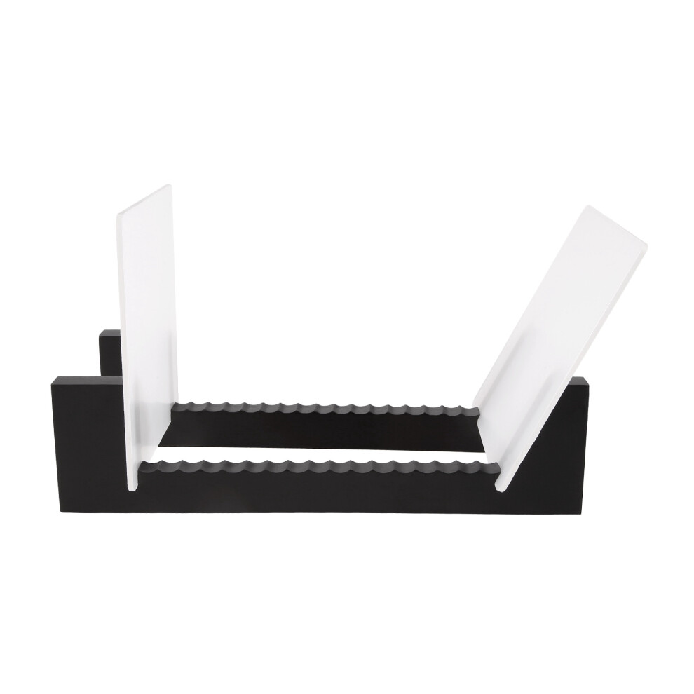 Vinyl Record Storage -Vinyl Lp Rack 13.7 Inches Long Holders (Black) Black 4853769009540