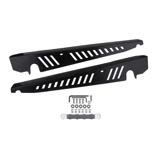 Shrouds Kit Panel Plate Engine Bay with Hardware for & 2015-2020, Black 1