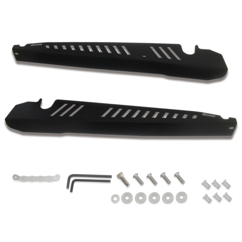 Shrouds Kit Panel Plate Engine Bay with Hardware for & 2015-2020, Black 2
