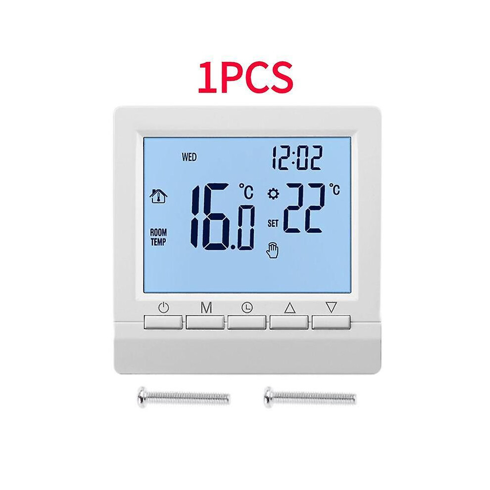 (1PCS) 1-10PCS Programmable Gas Boiler Thermostat Water Heating Temperature Regulator Hand Control LCD Thermostat with Kid Lock Smart Home