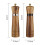 Salt and Pepper Grinder Set,Wooden Mill Shaker Easy Adjustable Ceramic Coarseness Large Refillable 5