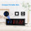 Gym Timer,LED Interval Timer Digital Countdown Wall Clock Fitness Timer,1.5Inch Digits Down/Up Stopwatch for Home 4