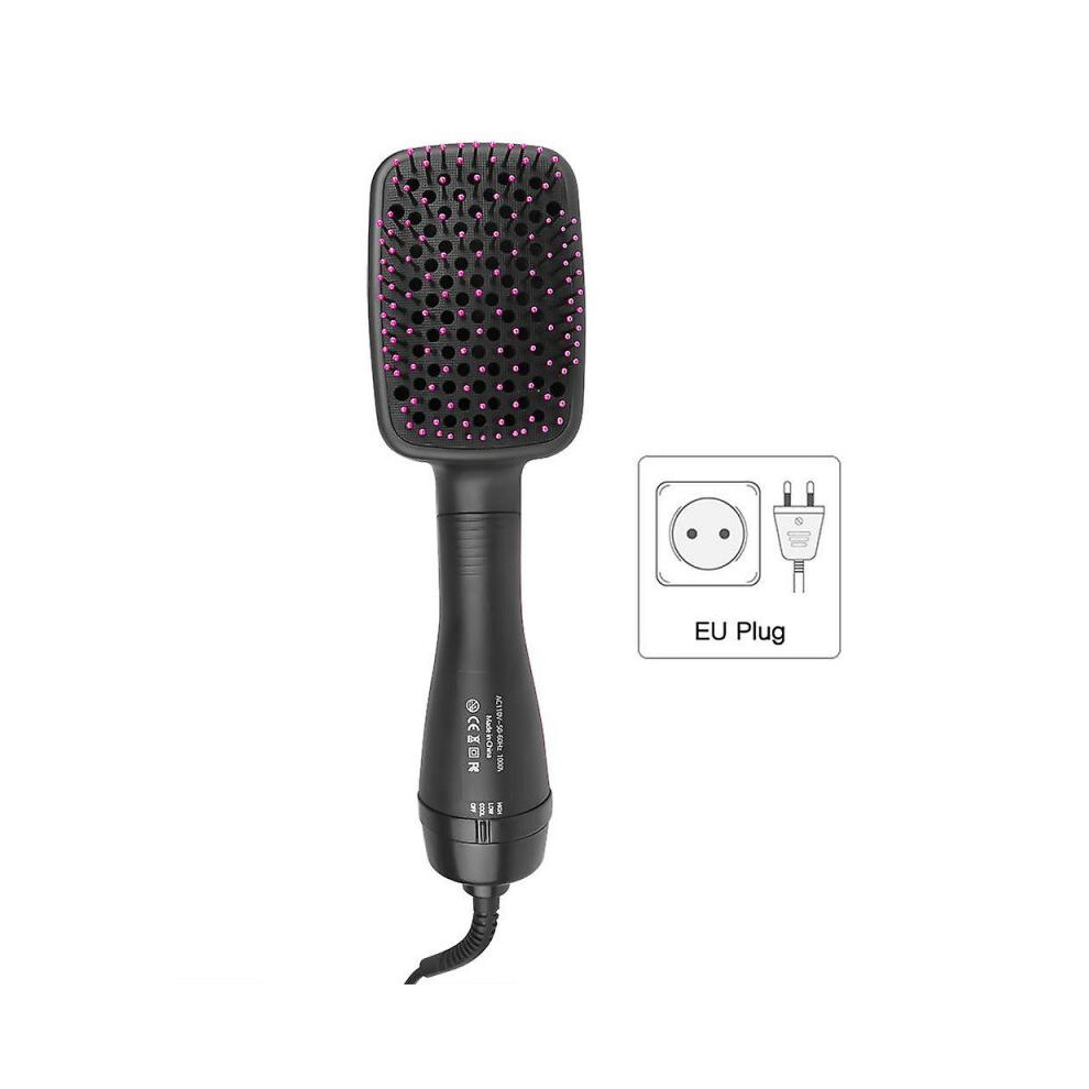 (EU Plug) Hot Air Dryer Brush with Hair Dryer for Volumizer Styler Support Rotating EU US