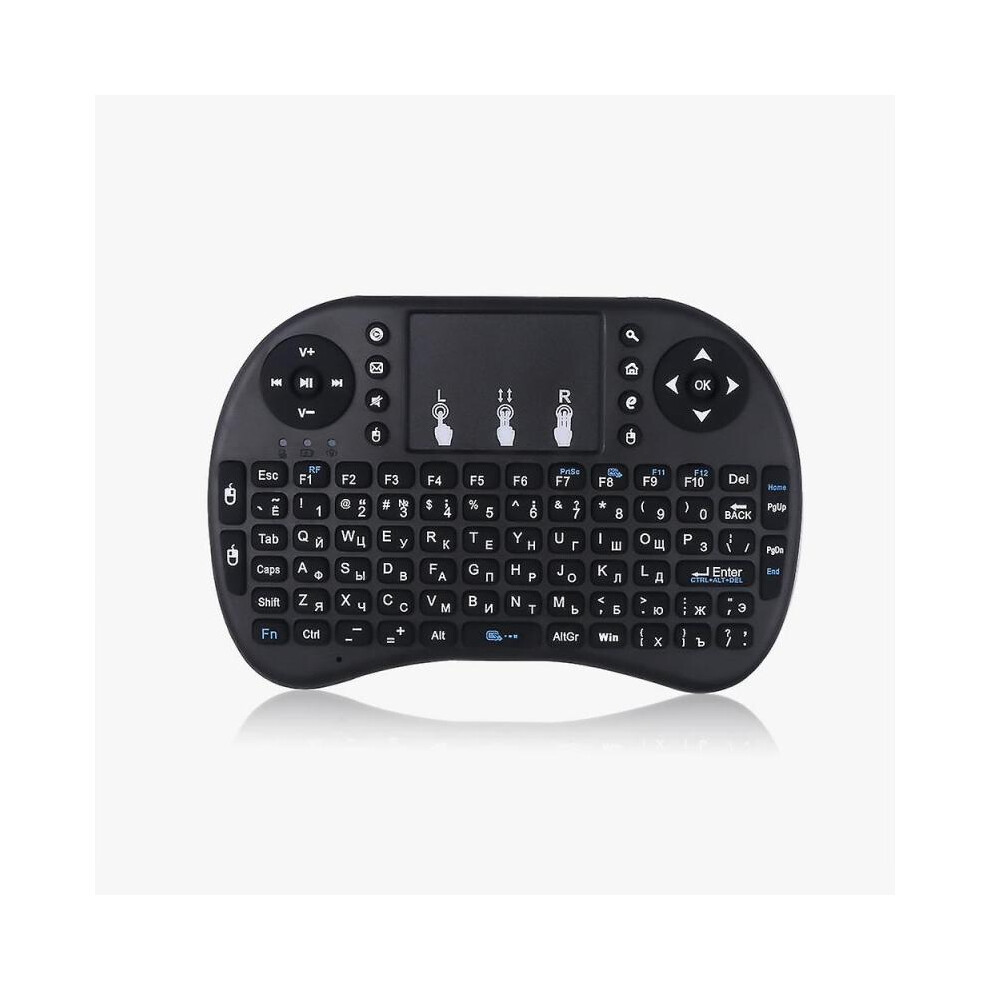 (Russian letters) 2.4GHz Mini Wireless Keyboard Remote Control Air Mouse Touchpad for Smart TV Box PC