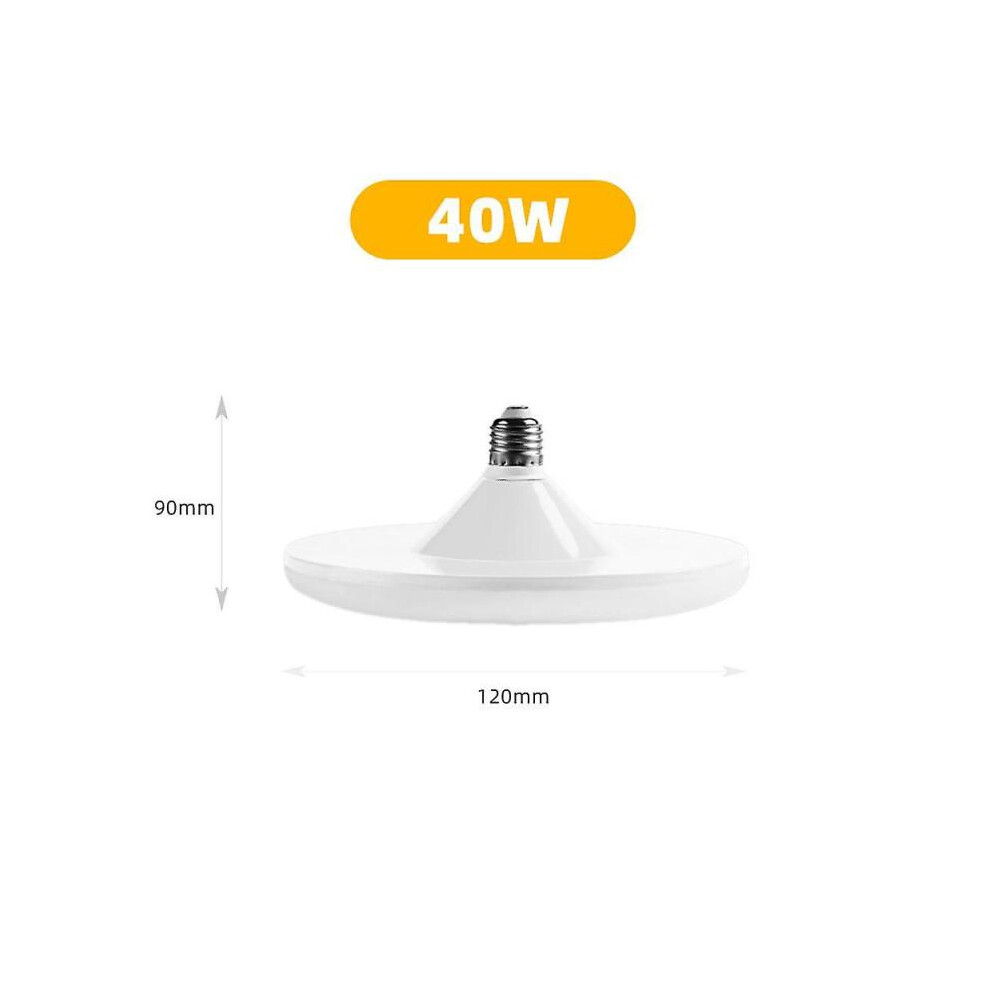 (40W) E27 Energy-saving Lights UFO Shape LED Bulb E27 Base Round Super Bright Living Room Light Ceiling Lamps 20W 40W 60W 100W Home LED Lighting