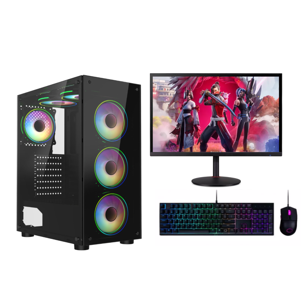 (22'' Bundle ) Gaming Pc I3 16Gb Ram 1Tb+128Gb Ssd Gt 730 Windows 11 5060908887597