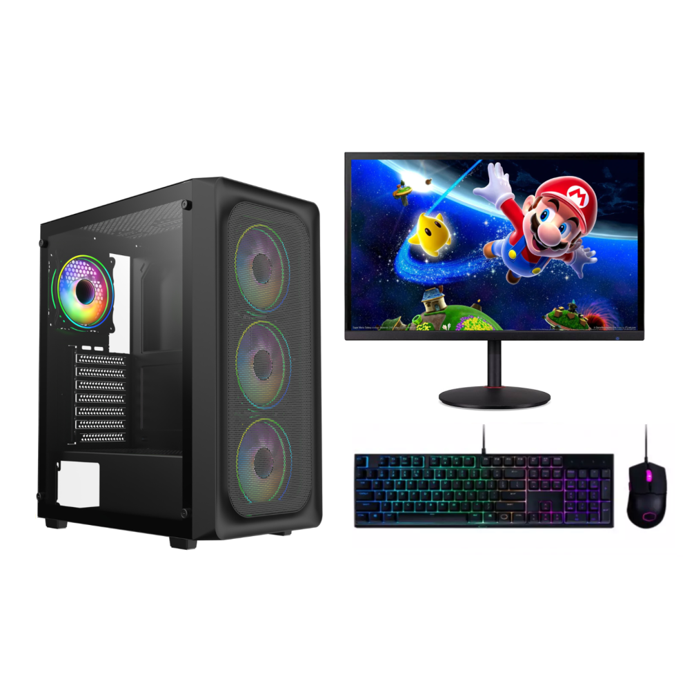 (22'' Bundle ) Gaming Pc I3 16Gb Ram 1Tb+128Gb Ssd Gt 730 Windows 11 5060908887610