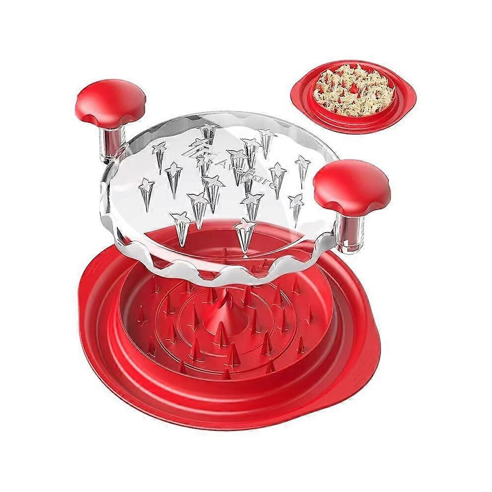 Upgrade Chicken Shredder Tool Meat Breast Shredding Separation Mincing Grinder Machine with Lid for Shredding Chicken Pork Beef