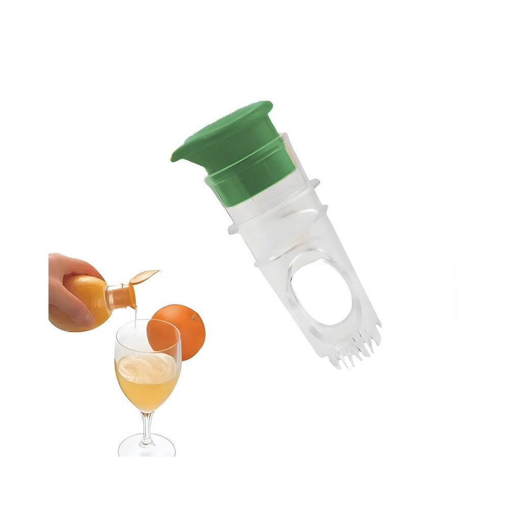 (green) Hand Juicer Pourer Screw Stainless Steel For Lemon Orange Limes Citrus Manually Lemon Squeezer Juice Squeeze Fruit Tool