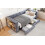 Upholstered bed, 3FT single bed 90x190cm, Daybed sofa bed With light strip 8