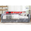 Upholstered bed, 3FT single bed 90x190cm, Daybed sofa bed With light strip 7