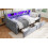 Upholstered bed, 3FT single bed 90x190cm, Daybed sofa bed With light strip 9