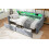 Upholstered bed, 3FT single bed 90x190cm, Daybed sofa bed With light strip 8