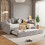(Velvet) Upholstered Bed bottom with trundle bed easy assembly 3FT single bed 8