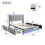 Upholstered Bed, 4ft6 double bed 135x190cm, Storage Bed,  Metal underbed bracket Grey 4