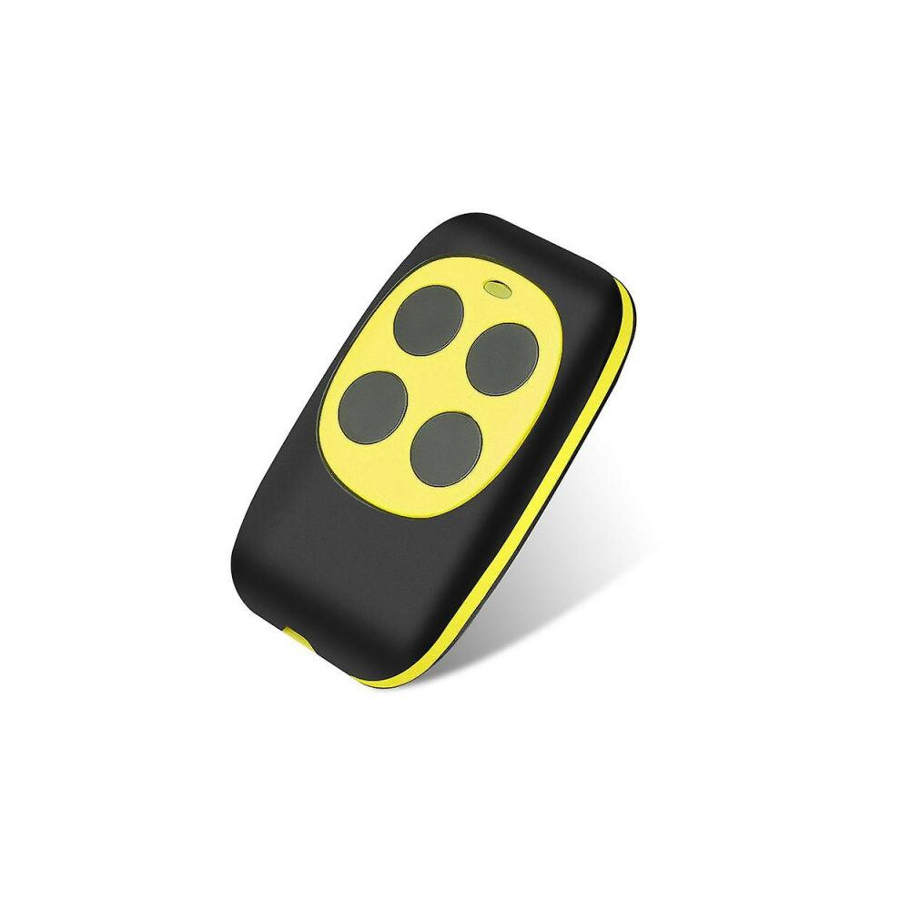 (yellow) 433Mhz 4 Keys Universal Remote Control RF Transmitter Wireless Copy Code Clone Cloning Remote Electric Door Opener Garage Gate Car Key Duplicator