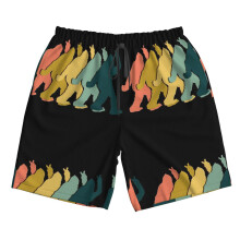 (Bigfoot Retro _6201) Famgem Men's Beach Shorts Hawaiian Swim Trunks with Pockets Quick Dry Board Swimwear Bathing Graphic Printed Suit for Surfing Lounge Running Gifts