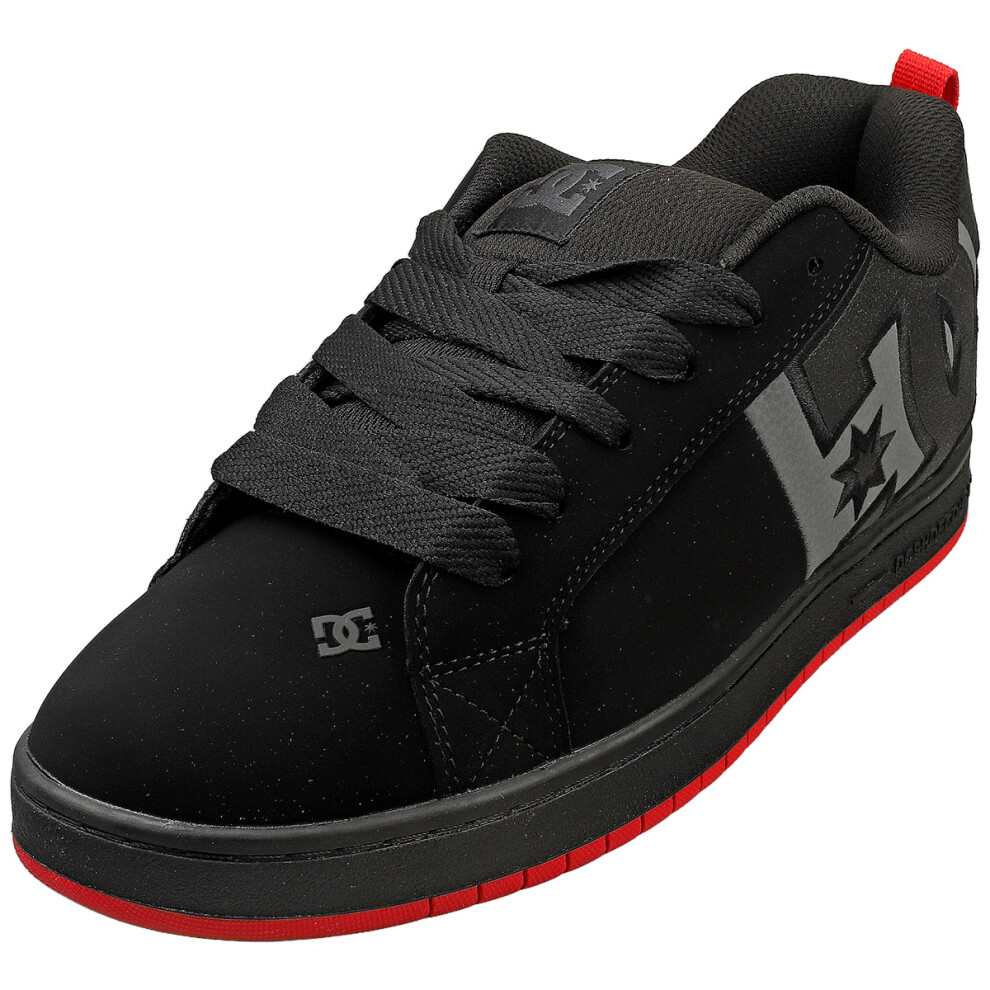 DC Shoes Court Graffik Sq Mens Skate Trainers in Black Red - 7.5 UK