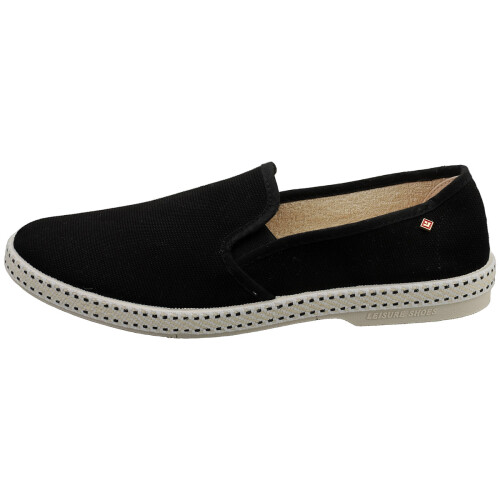 (42) Rivieras Herren klassische schwarze Espadrillenschuhe 2