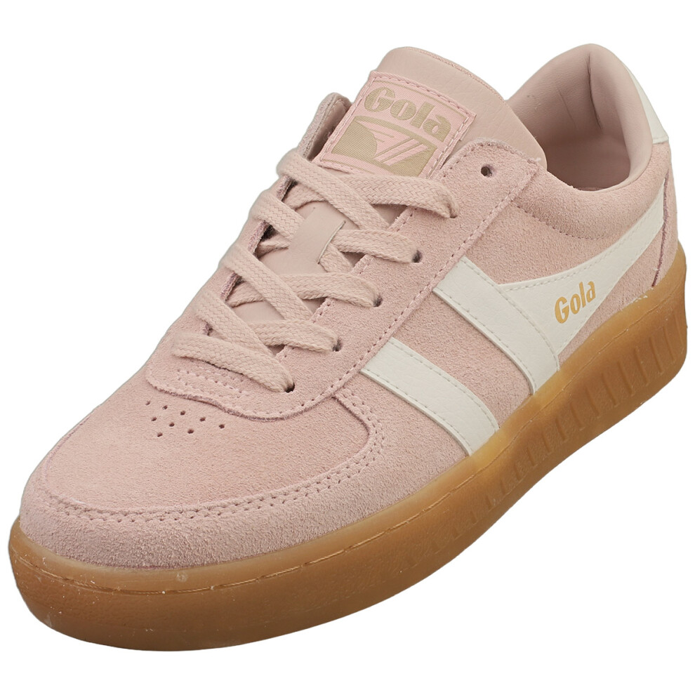 (8) Gola Grandslam Womens Fashion Trainers in Rose Off White