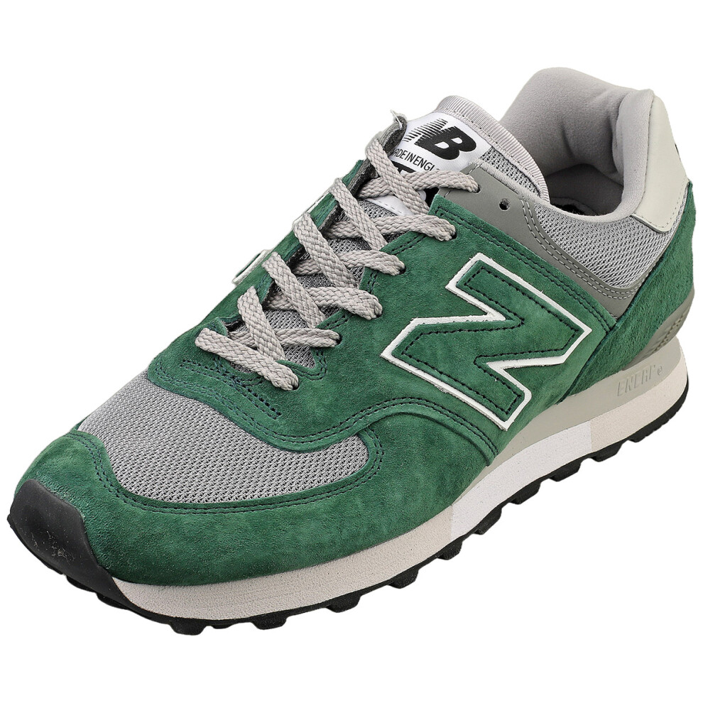 (4.5) New Balance 576 Made In England Mens Fashion Trainers in Green Grey