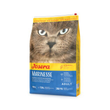 JOSERA Marinesse (1 x 10 kg) | Adult | Premium Trockenfutter f?r ausgewachsene allergische Katzen | Lachs, Kartoffel & Erbse als ausgesuchte Proteinqu