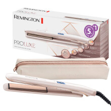 Remington Gl?tteisen PROluxe (OPTIheat-Technologie f?r lang anhaltende Styling-Ergebnisse in nur einem Zug & Ultimate-Glide-Keramikbeschichtung) LCD-D