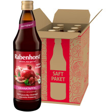 Rabenhorst, Bio Granatapfel Muttersaft 6er Pack x 0.7 l, GranatapfelGranatapfel, 4200 milliliter, (Pack of 6)
