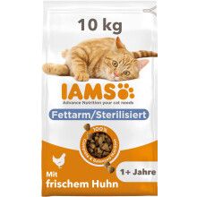 IAMS Sterilised Katzenfutter trocken mit Huhn - Trockenfutter f?r sterilisierte / kastrierte Katzen ab 1 Jahr, 10 kg
