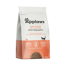 Applaws Katzentrockenfutter Adult, Huhn mit extra Lachs, getreidefrei und komplett 7,5 kg (1 Packung)