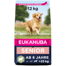 Eukanuba Hundefutter mit Lamm & Reis f?r gro?e Rassen - Trockenfutter f?r Senior Hunde, 12 kg