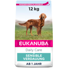 Eukanuba Daily Care Sensitive Digestion Hundefutter - Trockenfutter f?r Hunde mit sensibler Verdauung, Magenfreundlich mit leicht verdaulichem Reis, 1
