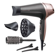 Remington Haartrockner Ionen [Locken & Wellen & Glatt] Curl-Straight (2200W, inkl 3 Stylingaufs?tze: konisch & Locken-Stylingd?se & Diffusor, 45mm Run