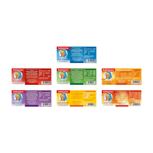 Rotb?ckchen Probierpaket Mini, 7 verschiedene Sorten im 24er Pack (24 x 125 ml), Flasche 1