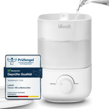 LEVOIT 2,5L Mini Luftbefeuchter bis 25H f?r Schlafzimmer Kinderzimmer, 23dB leise Top-Fill Humidifier f?r Baby Pflanzen, Raumbefeuchter mit 360? drehb