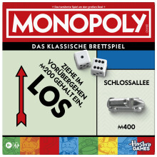 Monopoly Basisspiel mit Aufbewahrungsfach und gr??eren Spielfiguren - Deutsche Fassung