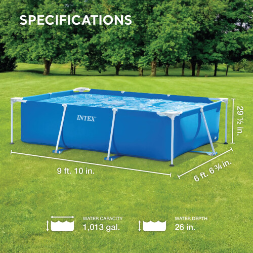 Intex Intex Rectangular Frame Pool, Blau, 300 x 200 x 75 cm 1