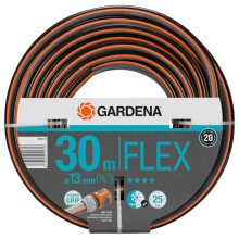 Gardena Comfort FLEX Schlauch 13 mm (1/2 Zoll), 30 m: Formstabiler, flexibler Gartenschlauch mit Power-Grip-Profil, aus hochwertigem Spiralgewebe, 25