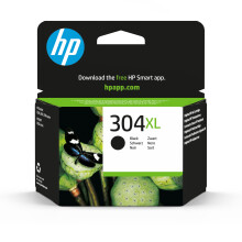 HP 304XL (N9K08AE) Original Druckerpatrone Schwarz mit hoher Reichweite f?r HP DeskJet 26xx, 37xx, ENVY 50xx, (1er Pack)