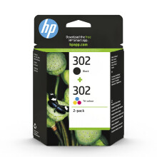HP 302 - 2er-Pack - Schwarz, Farbe (Cyan, Magenta, Gelb) - Original - Tintenpatrone - f?r Deskjet 11XX, 21XX, 36XX, Envy