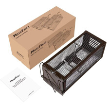 RatzFatz? Lebendfalle Mausefalle, Premium Rattenfalle, XXL Profi, Garten & Haus, Siebenschl?fer, Alle Kleintiere Sensibilit?t einstellbar, Wiederverwe