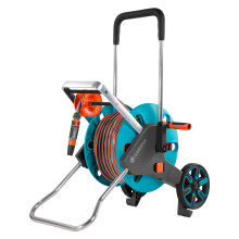 Gardena CleverRoll M Easy Set: Schlauchwagen mit bis zu 60 m Kapazit?t, besonders standfest, mit komfortabler Schlauchf?hrung in robustem Metallrahmen