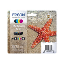Epson Original 603 Tinte Seestern Multipack 4-farbig Standard, WF-2820DWF WF-2830DWF WF-2840DWF WF-2850DWF XP-2100 XP-2150 XP-3100 XP-3150 XP-4100 XP-