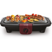 Tefal Easygrill Adjust Red Elektrogrill, 2300 Watt Tischgrill, 870 cm? Grillfl?che, einfache Reinigung, Grillrost und Tropfschale sp?lmaschinenfest, v