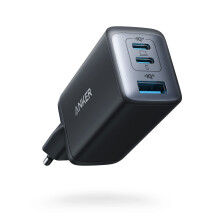 Anker USB C Ladeger?t (Nano II 65W) Pod 3-Port PPS Schnellladeger?t, Kompaktes USB-C Netzteil f?r MacBook Pro, iPad Pro, Steam Deck, Galaxy S20, Dell