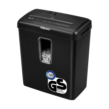 Fellowes Aktenvernichter 6 Blatt Partikelschnitt (P4), T?V S?D + GS zertifizierter Papierschredder Zuhause & Homeoffice, Powershred FS-6C, Schredder 1