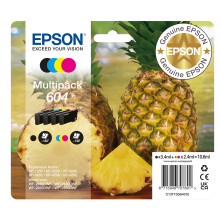 Epson Orginal 604 Tinte Ananas Multipack 4-farbig Standard, XP-2200 XP-2205 XP-3200 XP-4205 WF2910DWF WF2930DWF WF2950DWF, ReadyPrint Flex-Tintentarif